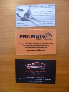 BUSINESS CARDS X 3...MECHANICAL REPAIRS...MOBILE MECHANIC...WRENCH...MOTORCYCLE - Bild 1 von 2