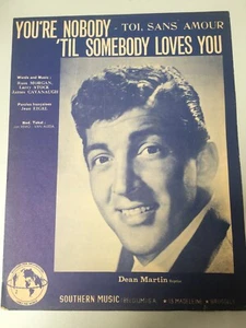 Dean Martin - You're Nobody 'Til Somebody Loves You - Noten Vintage Sheet Music - Bild 1 von 3