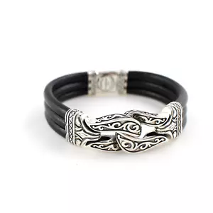 Hercules Knot Bracelet 925 Sterling Silver, Handmade Men's Bracelet - Picture 1 of 8