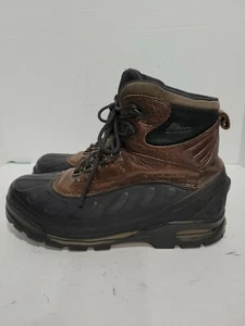 COLUMBIA BUGABOOTOO THINSULATE BROWN LEATHER WATERPROOF ANKLE MENS 12 BOOTS - Picture 1 of 5