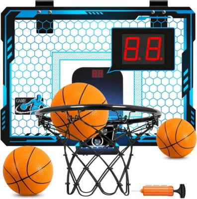 Mini Basketball Korb Set Kinder Basketballkorb Fürs Zimmer Indoor Mit Ballpumpe - Bild 1 von 4