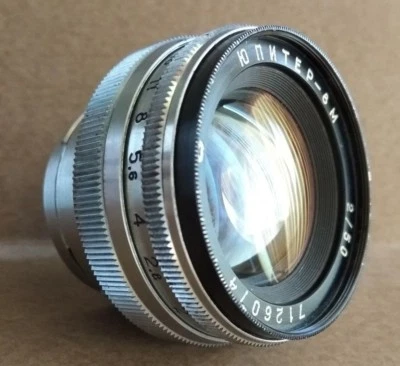 JUPITER-8m 50mm f2  Lens USSR Mount CONTAX. For KIEV Rangefinder - Image 1 of 4