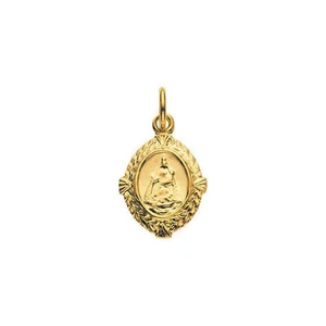 Medalla Caridad del Cobre en oro amarillo de 14K - Imagen 1 de 2