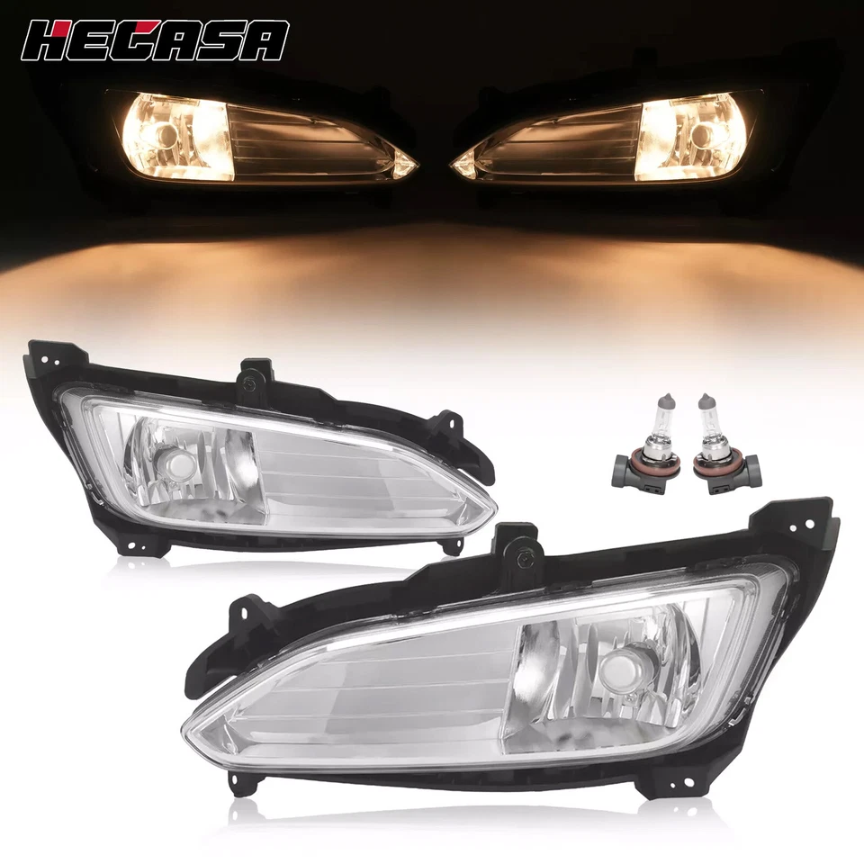 For Hyundai Santa Fe Sport 2013- 2015 2016 Front Fog Lights Driving Lamps 2PCS - Image 1 of 4