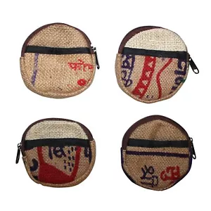 Reißverschluß Tasche Jutesack rund Reißverschlußbeutel - Bild 1 von 1