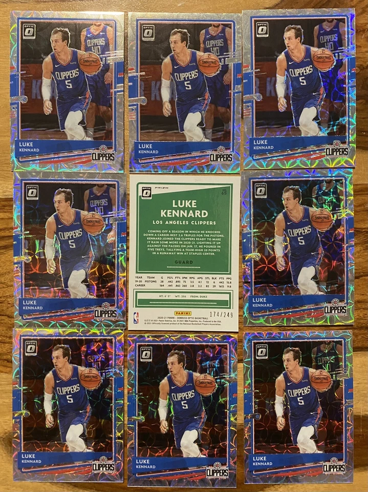 🔥9🔥2020-21 Luke Kennard  Optic Premium Choice Prizm /249 Non RC Lot - Image 1 of 3
