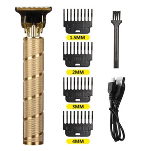 USB Rechargable Professional Hair & Beard Trimmer - Gold Grip - Picture 1 of 1
