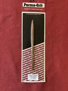 NEU Perma Körnung Permagrit einzelne große Feile LNF-MESSER 180 mm Länge, Schaft 5 mm - Bild 1 von 6