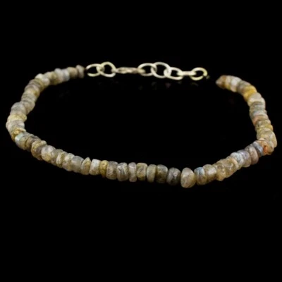 Exclusive Blue Flash Labradorite 40.00 Cts Beaded Excellent Bracelet VK 45 E634 - Image 1 of 3