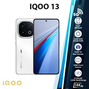 iQOO 13 5G Android Cell Phone (Legend/12GB+256GB/Dual SIM/Octa Core/Unlocked) - Picture 1 of 5
