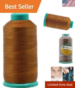 Versatile 1500 YDs Brown Heavy-Duty Nylon Thread T70 for Upholstery & Quilting - Picture 1 of 9