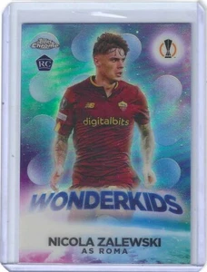 2022-23 TOPPS CHROME UEFA NICOLA ZALEWSKI WONDERKIDS RC #W-1 ROMA - Picture 1 of 1