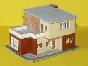 Faller - Stadtvilla m. Garage - Nr. B-256 - 1/87 - gebaut - aus Anlagenabbau - - Bild 1 von 7