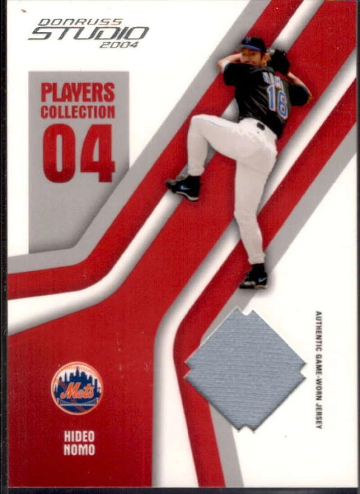 Hideo Nomo Mets Card 2004 Studio Players Collection Jersey #34  - Image 1 of 2