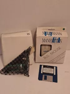 Manhattan New Old Stock 3 Button Bus Mouse With ISA Card And Drivers IBM PC - Picture 1 of 5