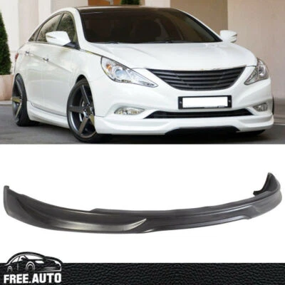 Fit 11-14 现代索纳塔 IX 风格 PU 前保险杠唇 — 第 1/4 张图片