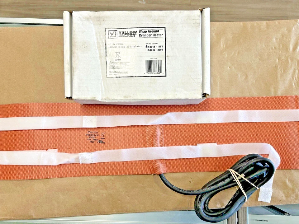 Chaqueta amarilla OEM 68848 envolvente cilindro refrigerante calentador 115 VAC Foto 1 de 1