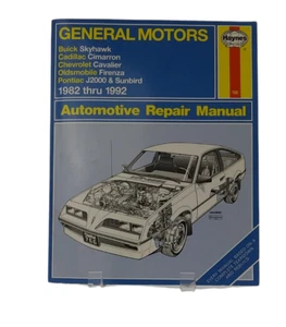 HAYNES 766 GM J-CARS Repair Manual Cavalier Sunbird Skyhawk Firenza 1982-92 - Picture 1 of 2