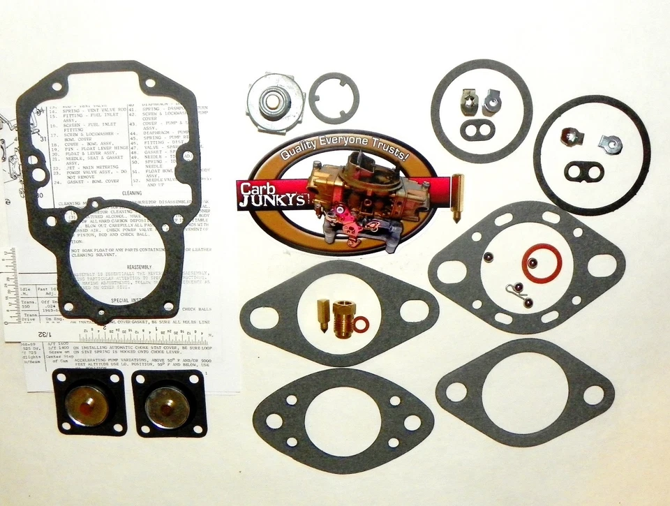 1100 1101 Ford Autolite Carburetor Repair Kit Motorcraft Alcohol Resistant - Image 1 of 1