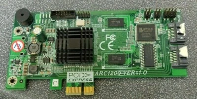 Areca ARC-1200 71-120001-0010 FW 1.49 PCIe Dual SATA Controller Card - Image 1 of 2