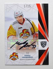 2021-22 Sereal KHL Autograph Jokerit Helsinki #JOK-A07 Markus Hannikainen 01/15