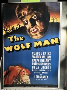 Chaney der Wolf Mann 1940 Universal Bild Repro Filmplakat - Bild 1 von 4