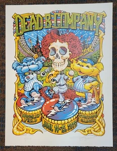 Dead and Company Poster Chicago 2019 Wrigley Field S/N 45/1500 AJ Masthay - Picture 1 of 3