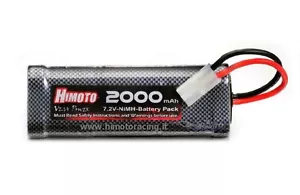 Batterie Rechargeable Nimh 2000mAh 7,2V Attache Tamiya RC Auto Bateaux HIMOTO - Picture 1 of 1
