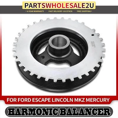1pc Engine Harmonic Balancer for Ford Escape Fusion Lincoln MKZ Mazda Tribute - Image 1 of 4