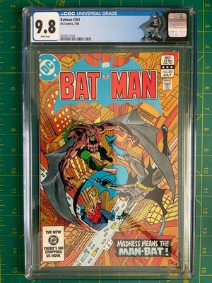 Batman #361 CGC 9.8 WP Man-Bat App 1983 1st Print Custom Label DC Joker - Image 1 of 2
