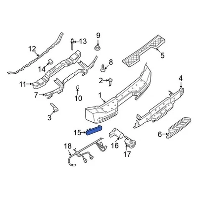 For Nissan Pathfinder 1999-2004 Nissan 26560ZQ00A Rear Right Reflector Panel - Image 1 of 2