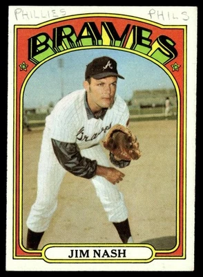 1972 Topps Jim Nash -- (MK On Card) Atlanta Braves #401 - Image 1 of 2