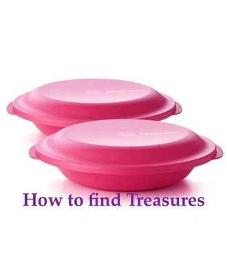 K) BRAND NEW TUPPERWARE ALOHA DOUBLE 1x PICNIC PLATE WITH LID SOLD INDIVIDUALLY - Image 1 of 2