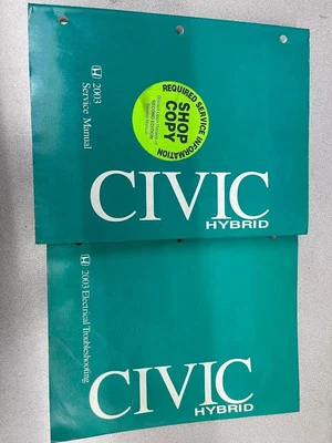 Manuale Di Riparazione OEM Per Honda Civic Hybrid 2003 Con ETM - Immagine 1 di 4