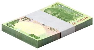 India 5 Rupees, 2002 ND, P-88Aa, UNC No Plate Letter X 100 PCS Bundle Pack - Picture 1 of 2