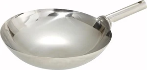 Winco Stainless Steel Welded Joint Wok, 14-Inch 14", - Picture 1 of 1
