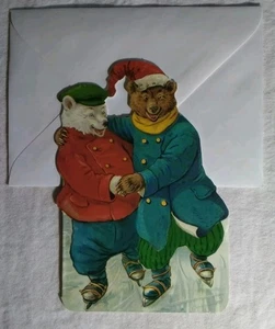 Vintage-Style Die-Cut Christmas Gifted Card Gifted Line John Grossman Collection - Picture 1 of 3