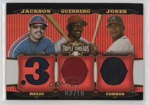 2006 Topps Triple Threads Relic Combos /18 Reggie Jackson Vladimir Guerrero HOF - Foto 1 di 3