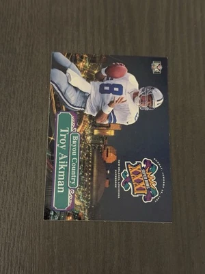 1997 Score Board NFL Experience Bayou Country BC-3 TROY AIKMAN Football Card HOF - Image 1 of 3