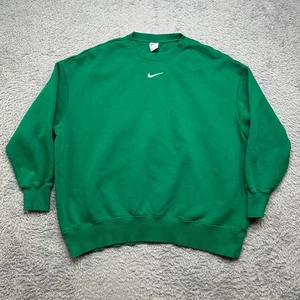Nike Sweatshirt Womens XL Green Crew Neck Athletic Pullover Longsleeve - Picture 1 of 8
