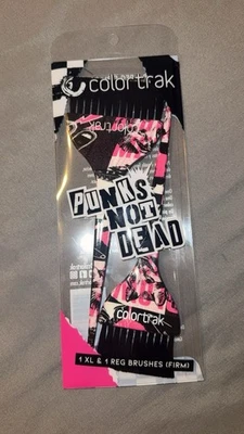 Colortrak Hair Dye Color Brushes 2 Pack Punks Not Dead Collection BRAND NEW! - Image 1 of 4