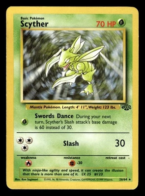 Scyther 26/64 Rare Jungle Set Pokemon Card - Image 1 of 2