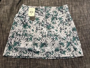 Adidas Essentials Jacquard Wonder Blue Skort Women Size M NWT MSRP $80 HY7171 - Picture 1 of 3