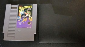 Solomon's Key Nintendo NES Cart: 100% Authentic, Cleaned & Tested W/Sleeve 