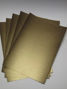 20 x A4 2-Sided Bronze Pearlescent Shimmer Card 300gsm AM374 - Picture 1 of 3