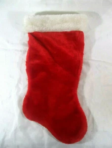 Plüsch 21 Zoll Weihnachtsstrumpf mit elastischem Aufhänger - Bild 1 von 9