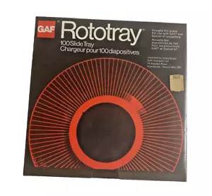 GAF Rototray 100 Slide Tray 2x2 35mm Sawyer's Projectors Sealed New - Picture 1 of 3