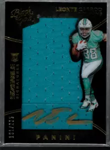 B3221- 2016 Panini Black Gold #97 Leonte Carroo RC Auto Jersey/225 - ROOKIE CARD - Picture 1 of 2