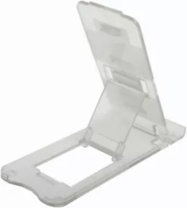 iPad Tablet iPhone Desk Stand Holder Mobile Phone Folding Portable Clear - Picture 1 of 3