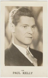 Paul Kelly circa 1935 vintage 2.5x4 Real Photo Film Star #129 Anon Issue E2 - Picture 1 of 2